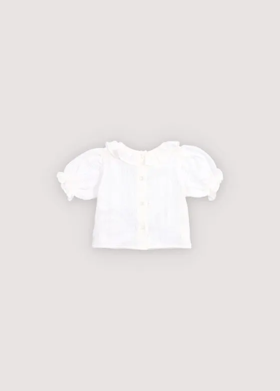 The New Society Campanilla Baby Blouse camicetta neonata Pure Cloud 6 mesi