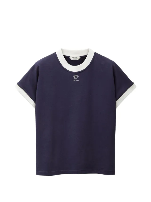 Versace 1024824 t-shirt uomo ink/white