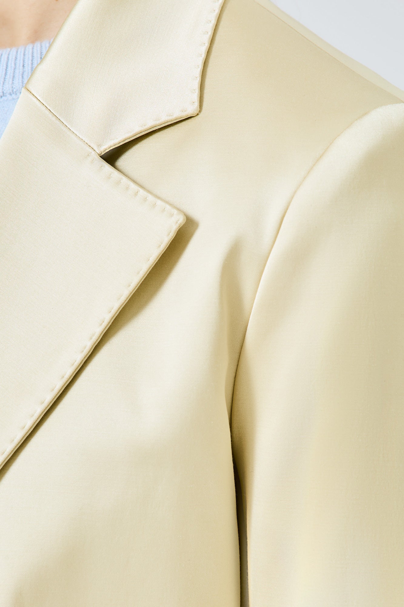 Sa Su Phi Bea Blazer giacca gialla seta cotone stretch