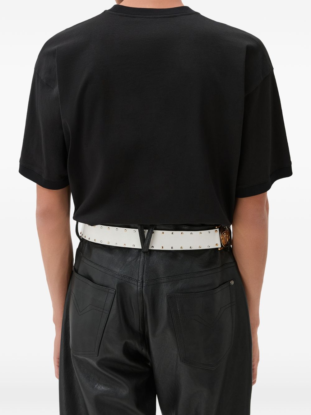 Versace 1026093 t-shirt nera cotone