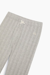 The New Society TNS leggings bimba Mid Grey Melange cotone