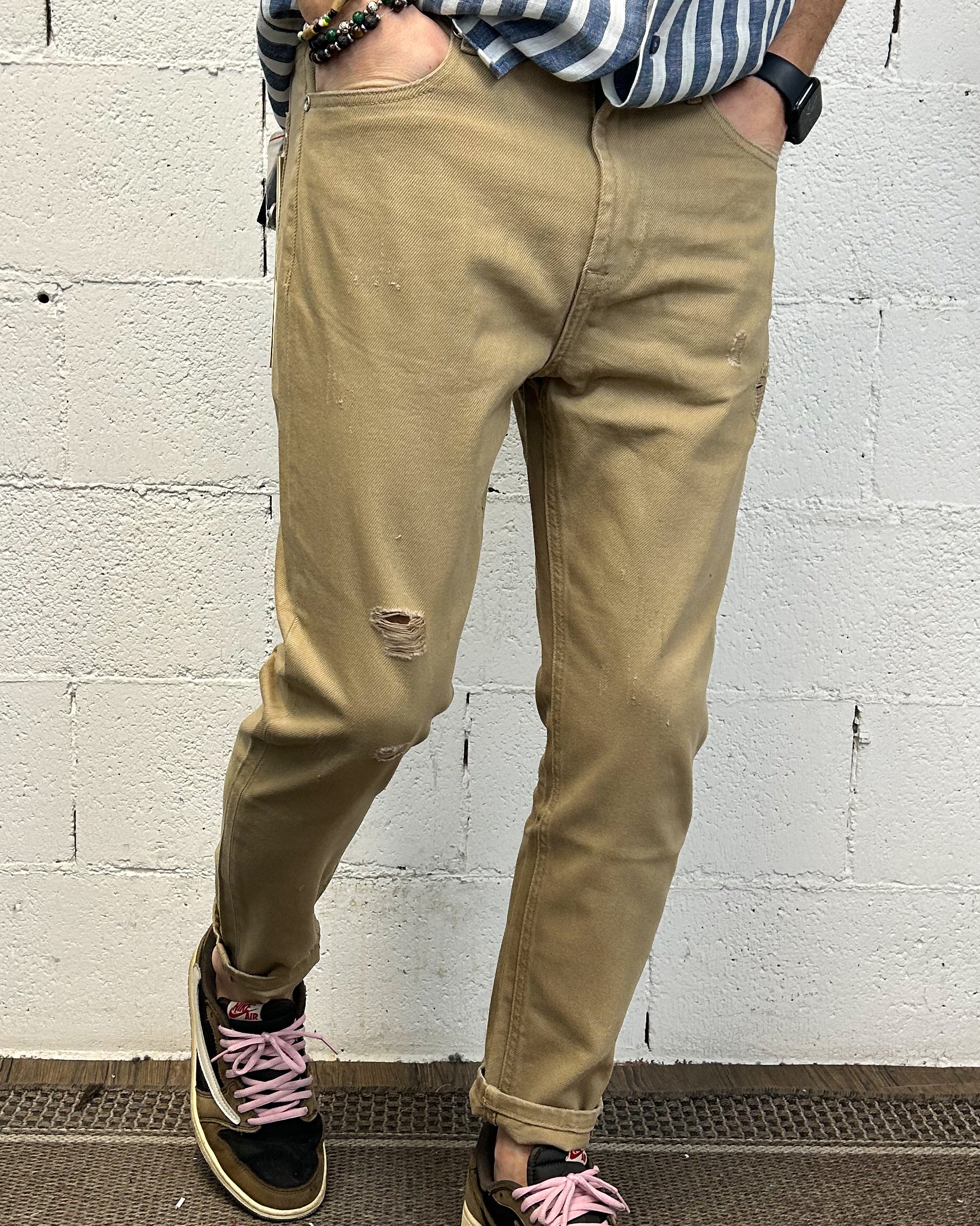 ONLYONE GIANNI LUPO Mike Carrot jeans camel carrot fit