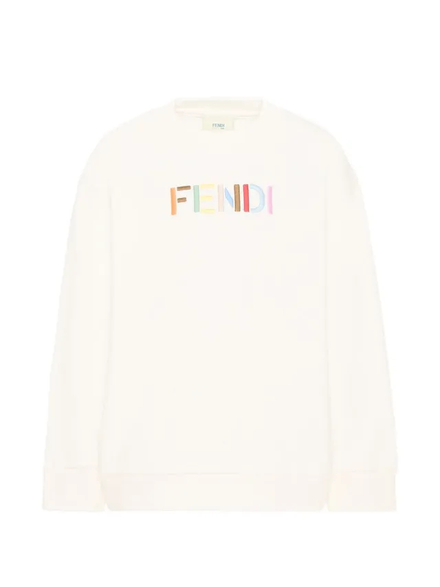 Fendi Kids JUH114 felpa bambina cotone