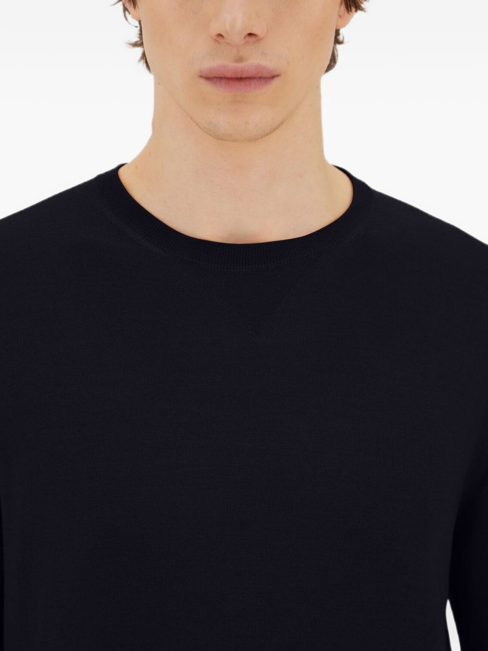 Herno MG00043UR maglia uomo blu navy