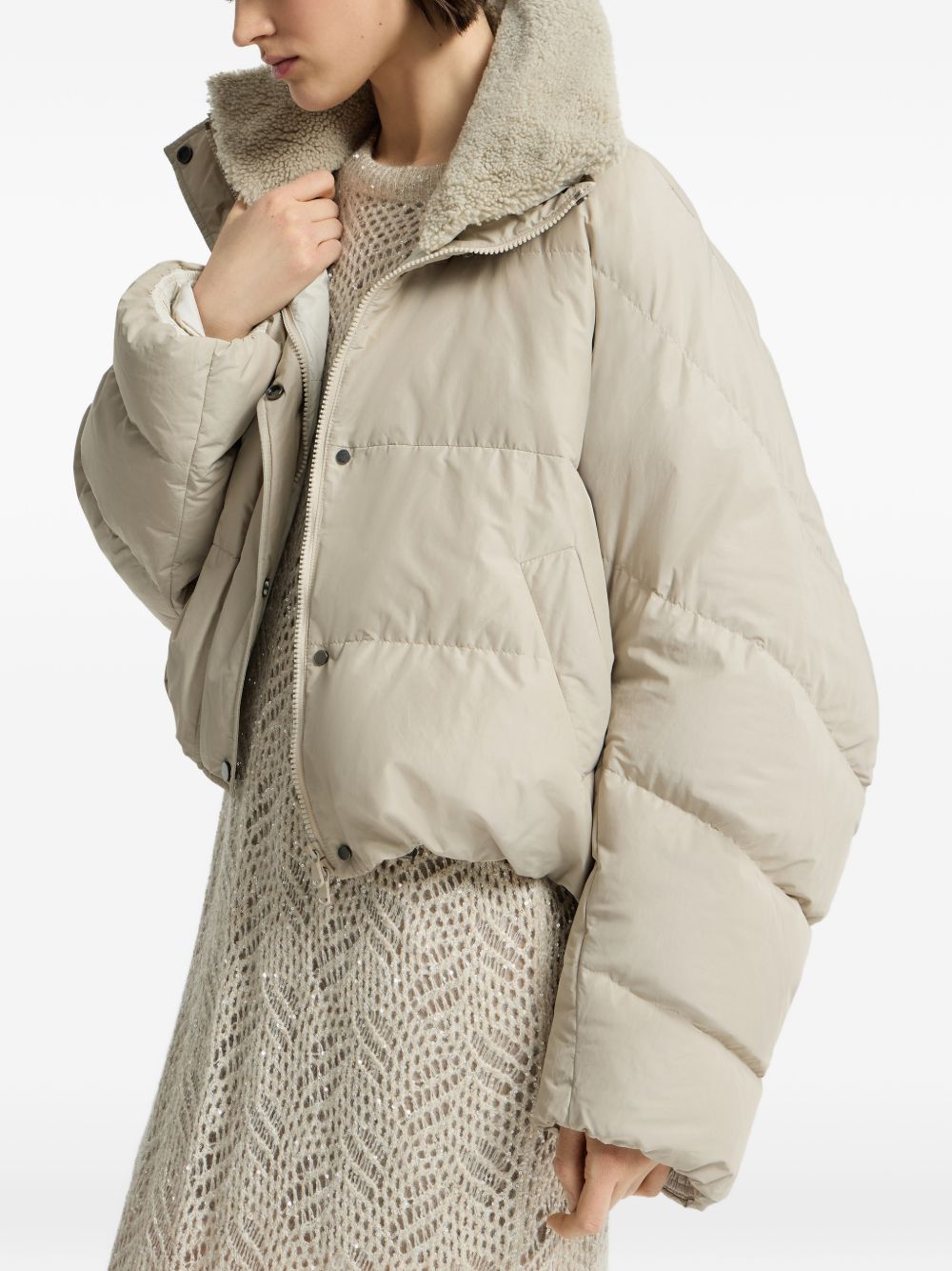 Brunello Cucinelli MH5257474 piumino donna beige