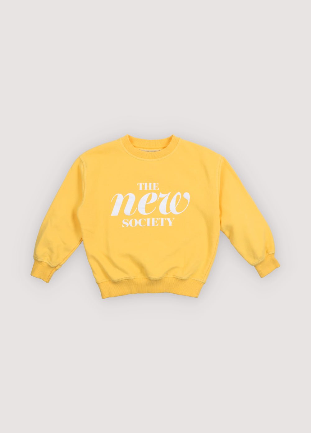 The New Society Maca felpa bambino gialla 6 anni cotone
