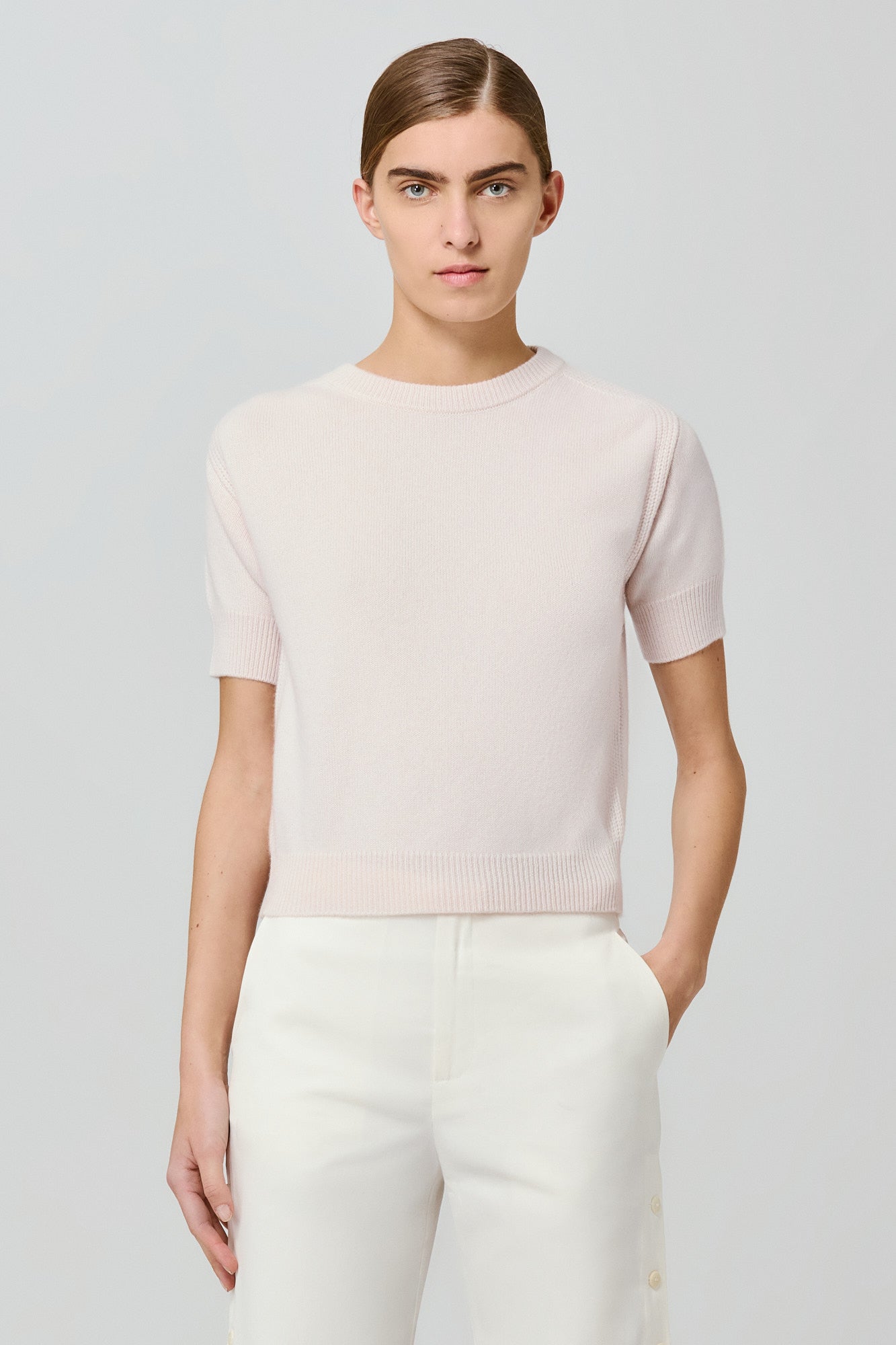 Sa Su Phi Maglione maniche corte maglia nude