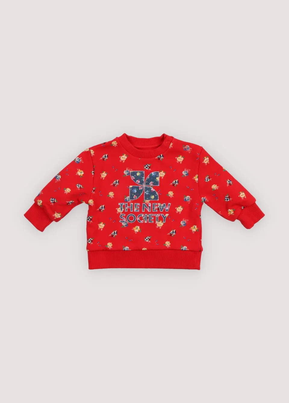 The New Society Amapola felpa neonata stampa fiori cotone 6m