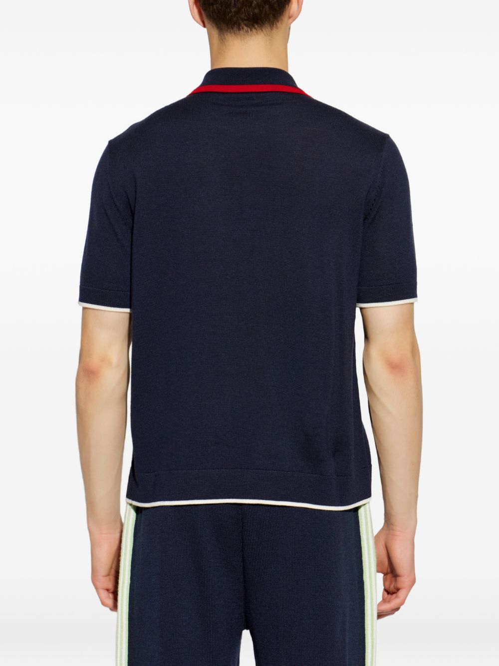 Casablanca M-PF26-KW-846-01 polo navy uomo