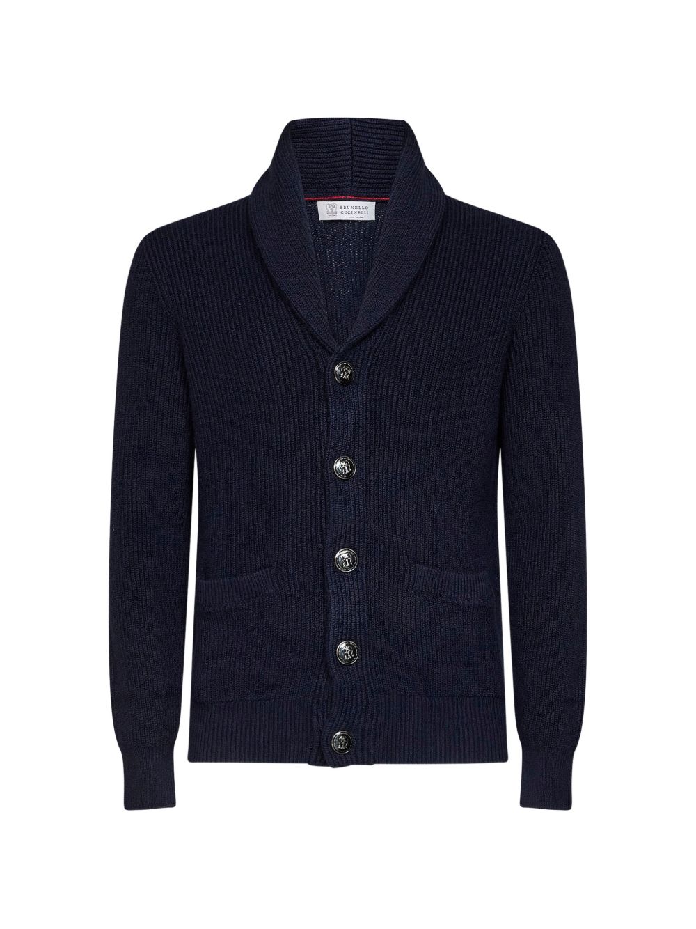 Brunello Cucinelli MNI709706 cardigan uomo blu navy