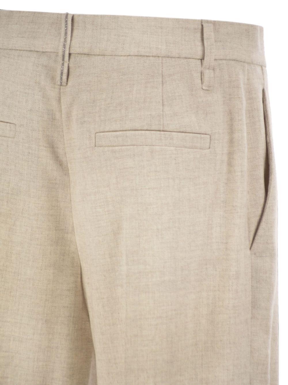 Brunello Cucinelli MB162P8492 pantaloni avorio donna