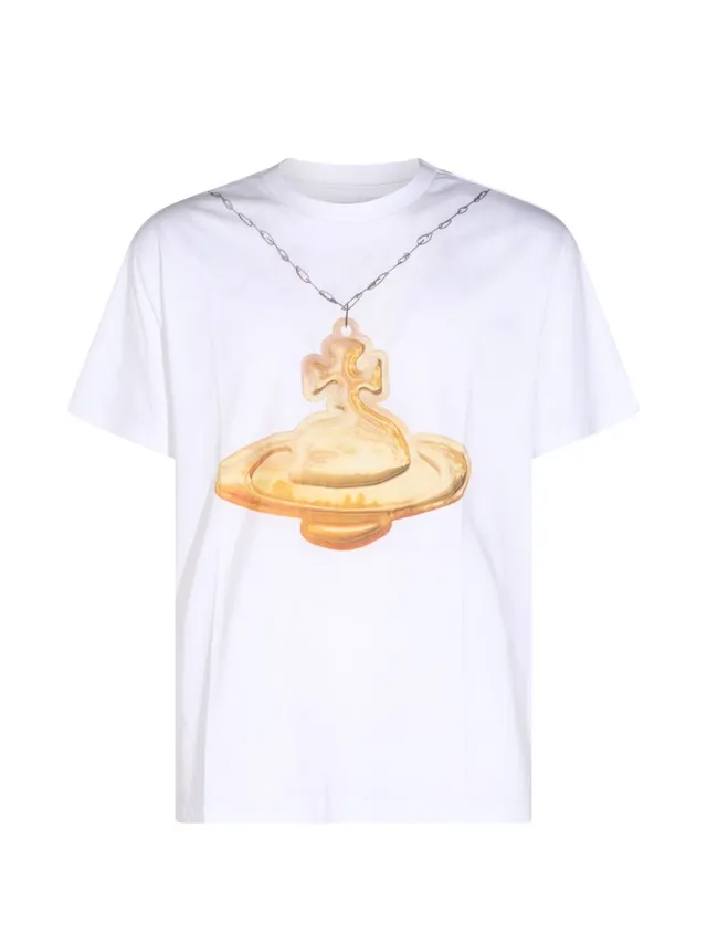 Vivienne Westwood 3G01005T t-shirt bianca uomo