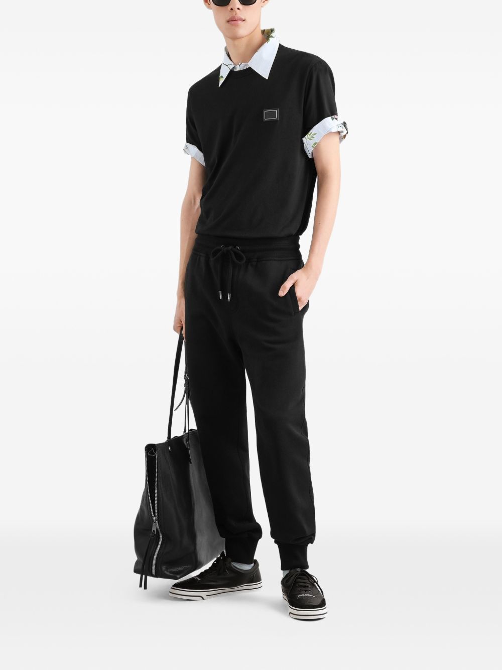Dolce & Gabbana G8PV1T t-shirt uomo nera cotone