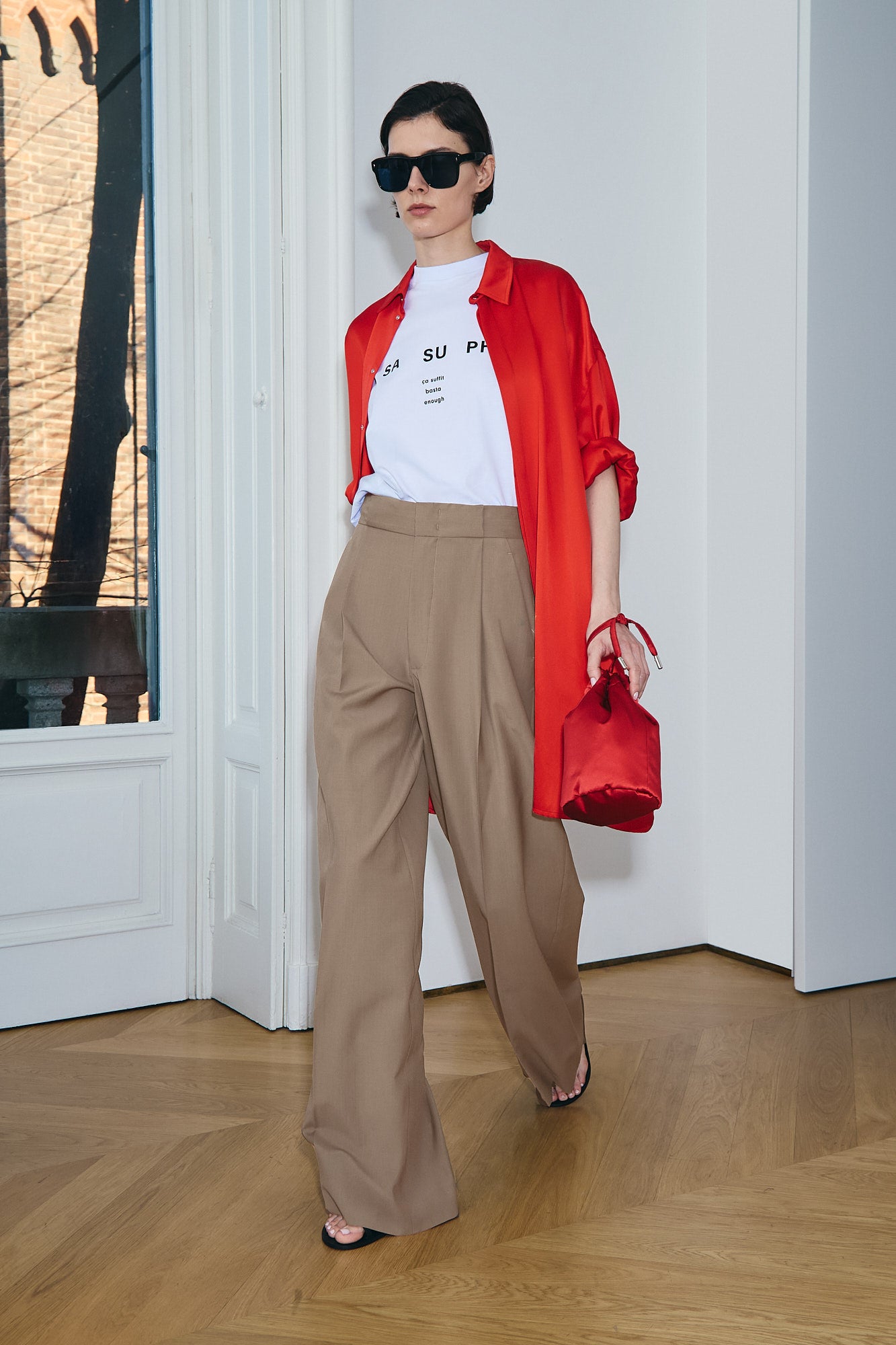 Sa Su Phi t-shirt con logo in cotone bianca