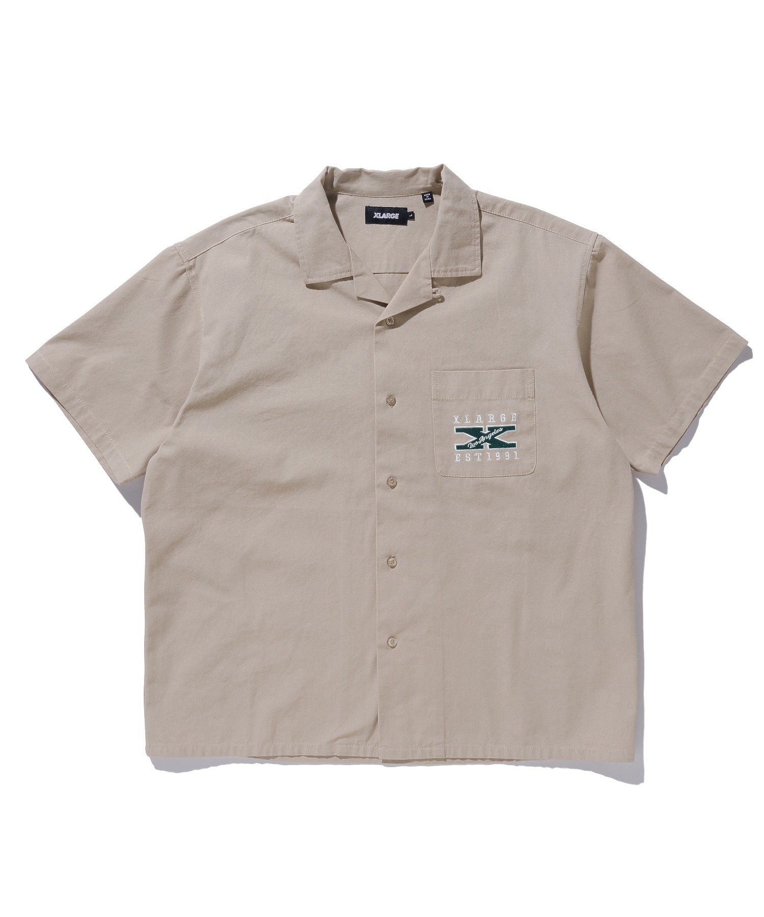X-Large X Logo camicia nera manica corta