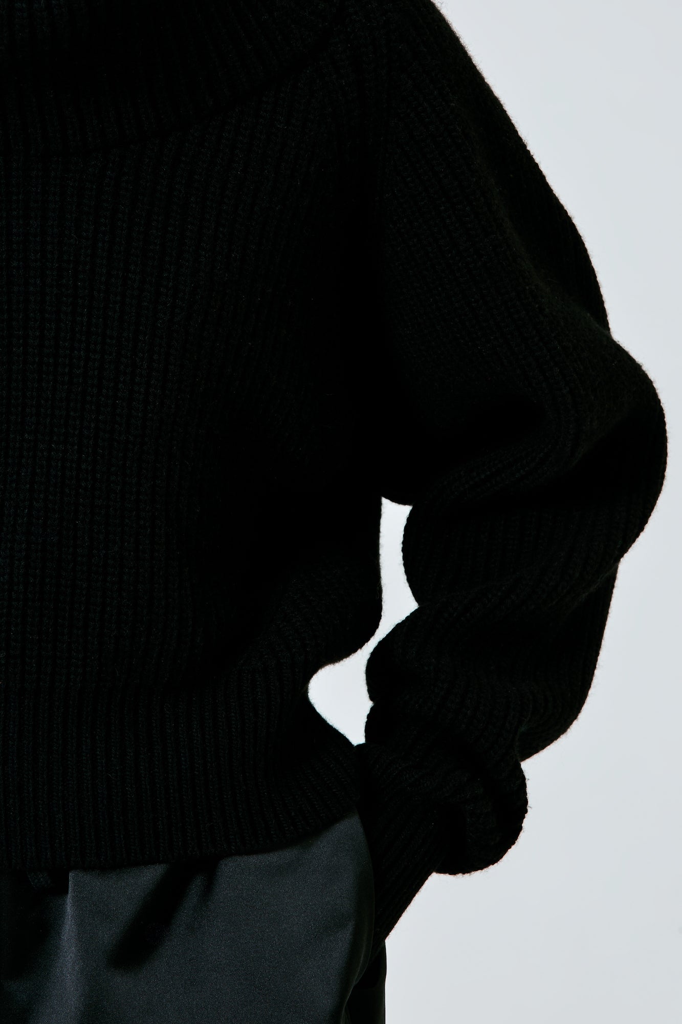 Sa Su Phi maglione collo alto coste nero 38