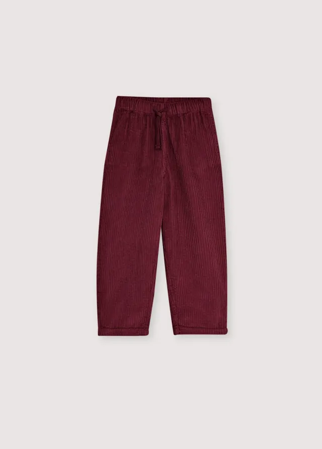 The New Society Nicol pantaloni velluto viola 6 anni cotone