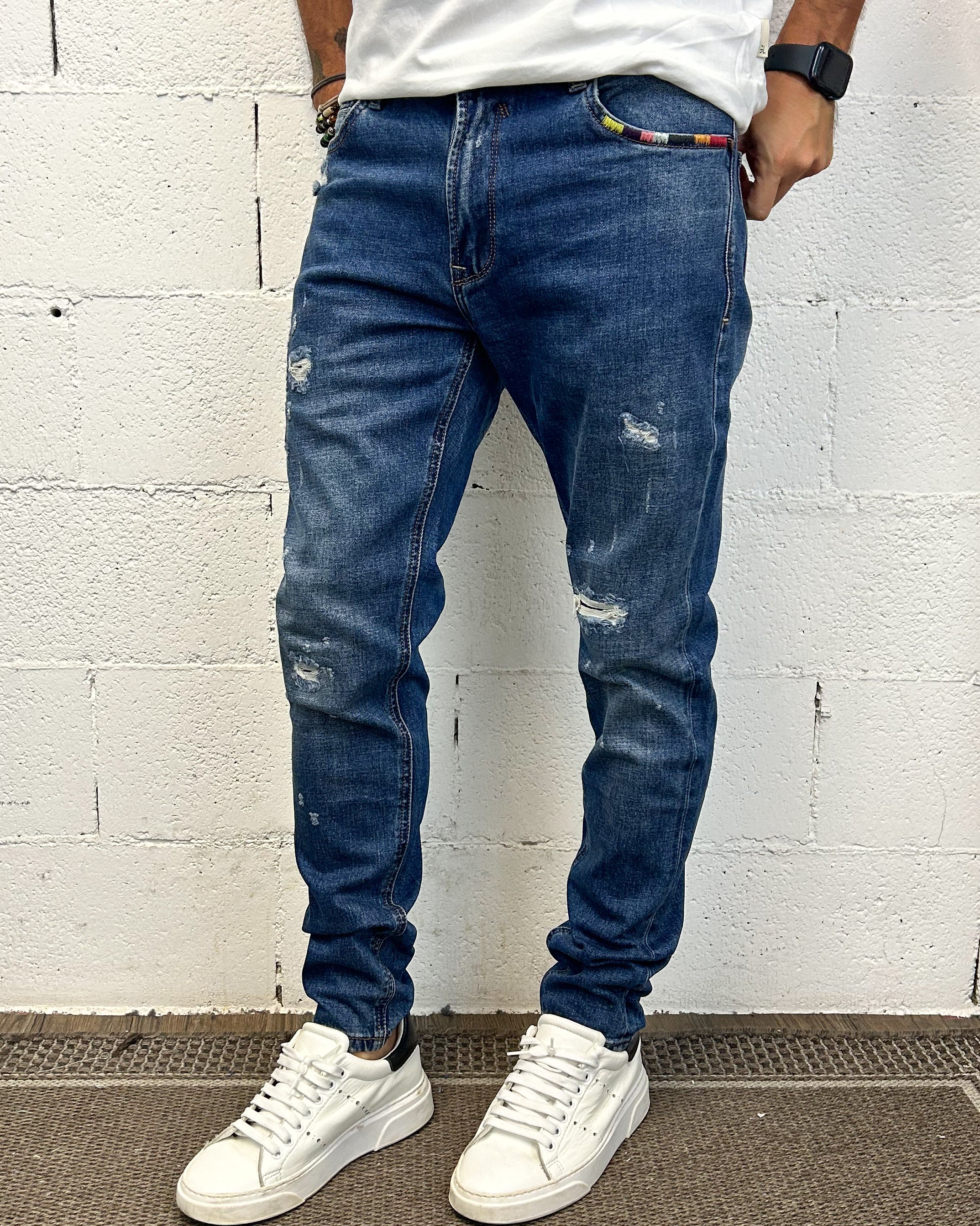 ONLYONE Bruce 102 Gianni Lupo jeans rainbow 44