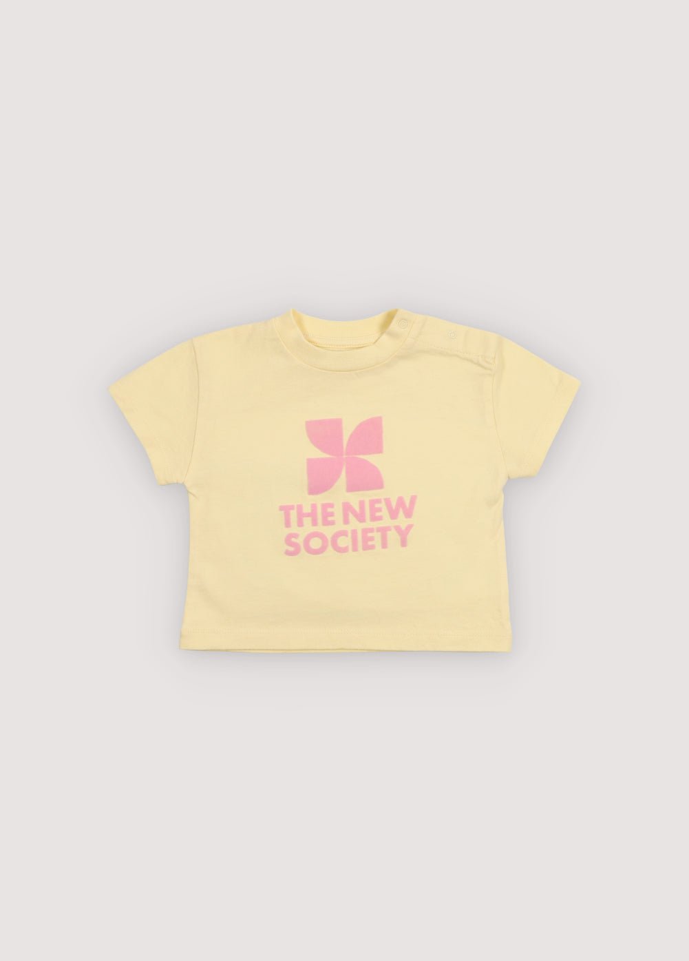 The New Society TNS Logo Baby Tee maglietta 6 mesi gialla