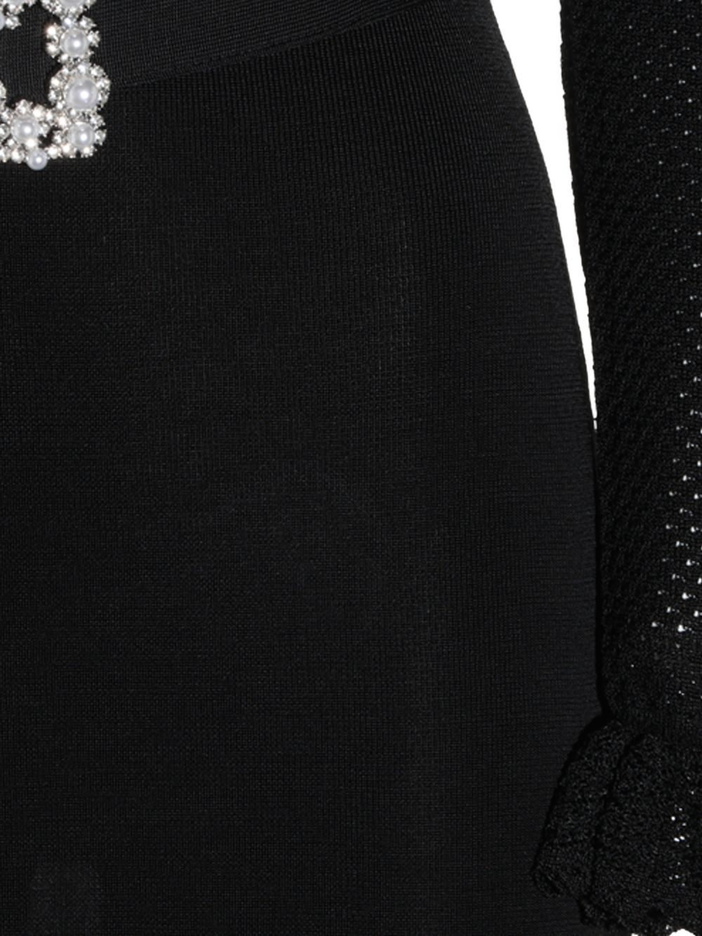 Self-Portrait AW26-085MC Abito Midi Nero