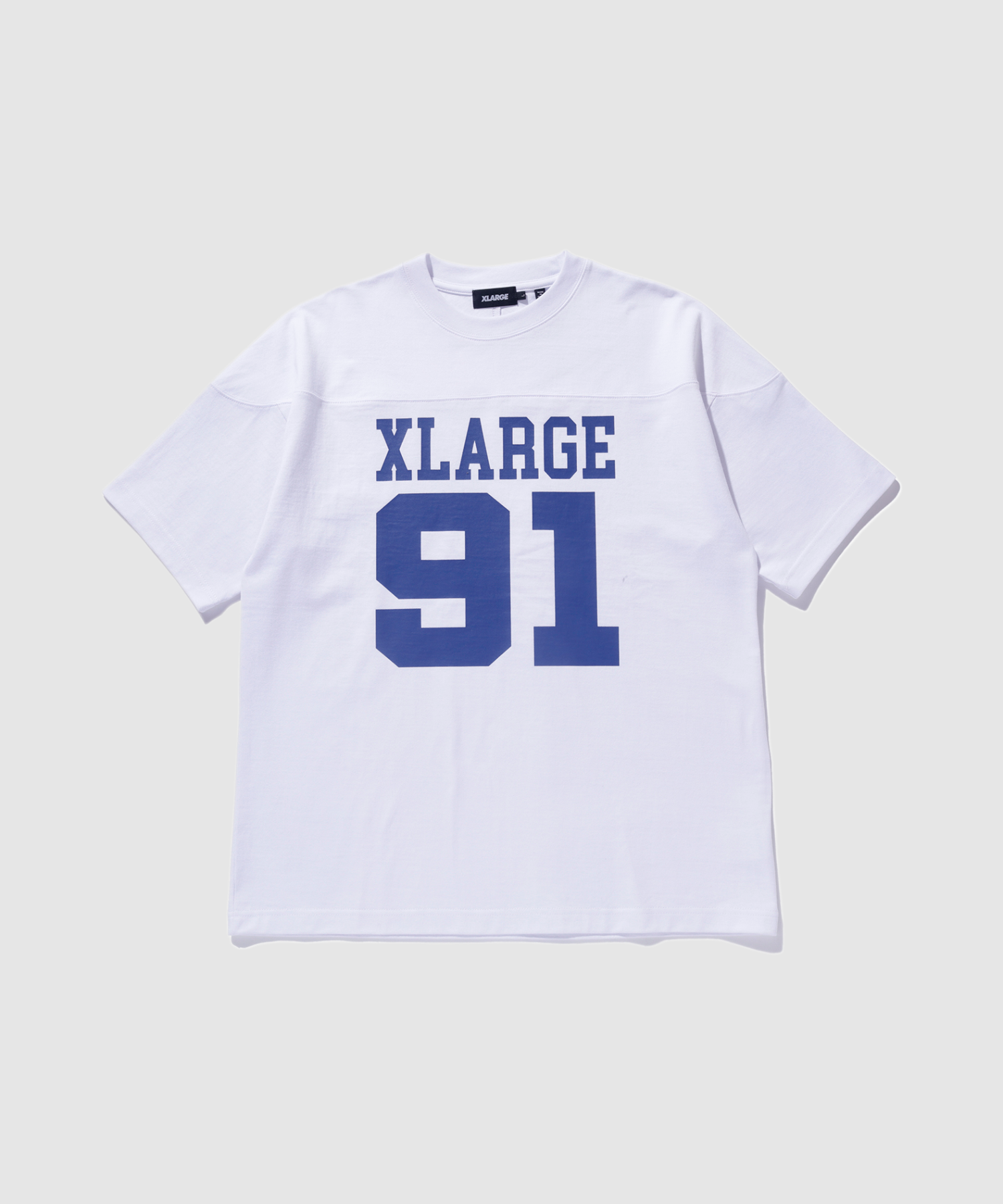 X-Large Numbering 1991 T-shirt manica corta bianca mesh