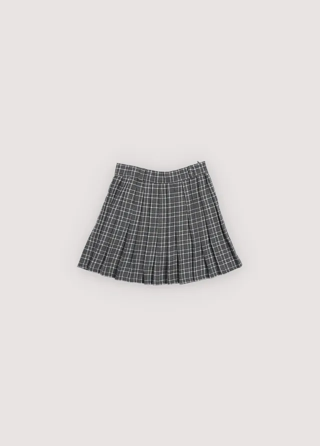 The New Society Martina Gonna Bambina 6 Anni Grigio Quadri