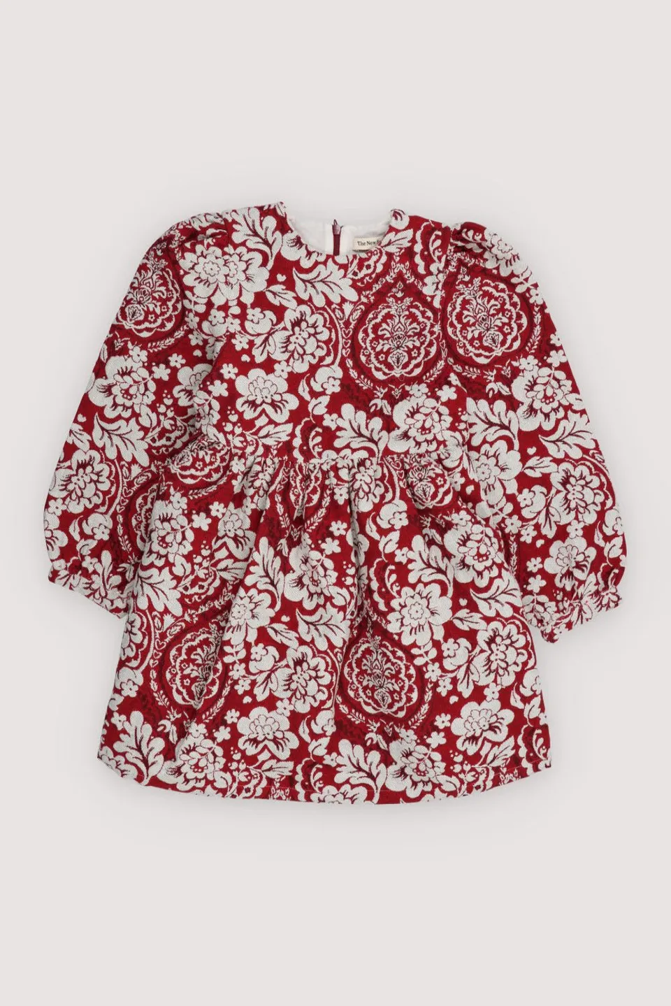 The New Society Clarissa Dress Plum Fantasy vestito jacquard