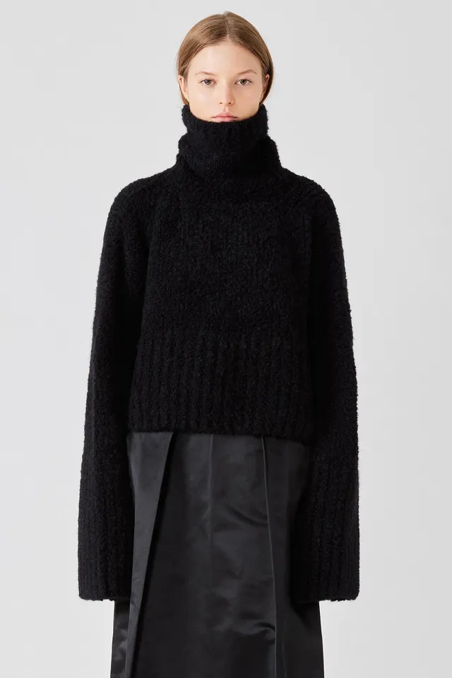 Sa Su Phi Teddy Maglione Collo Alto Nero Taglia 38