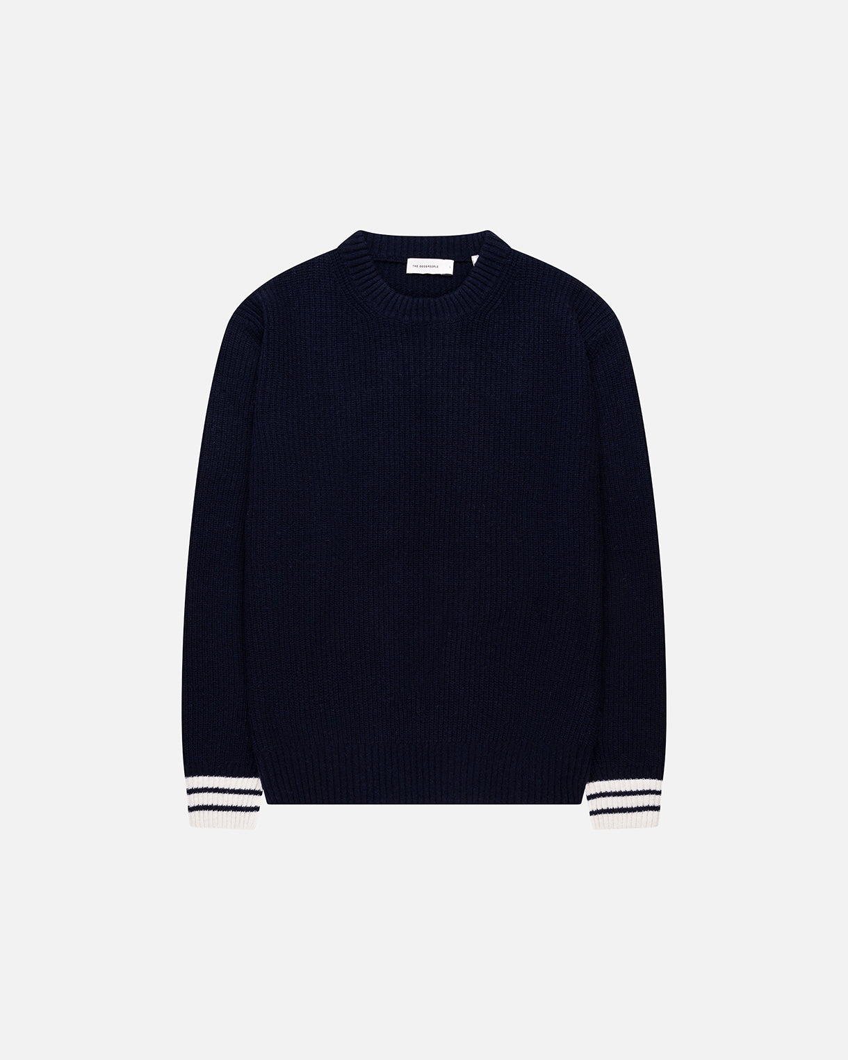Goodpeople Kane maglione lana navy bianco