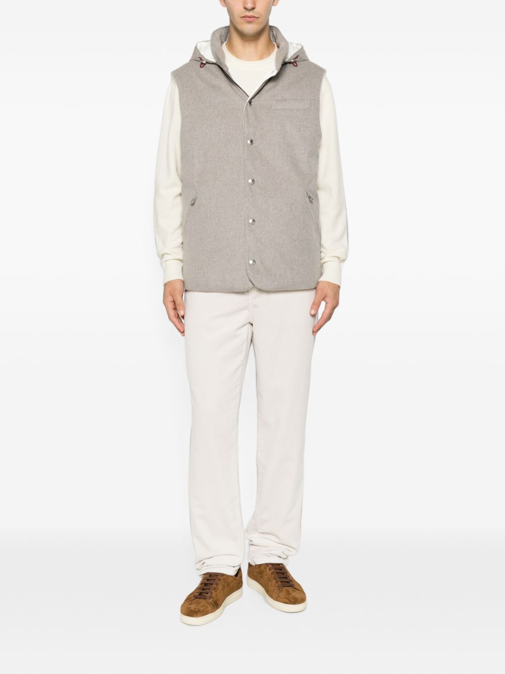 Brunello Cucinelli MM4701775 piumino uomo roccia