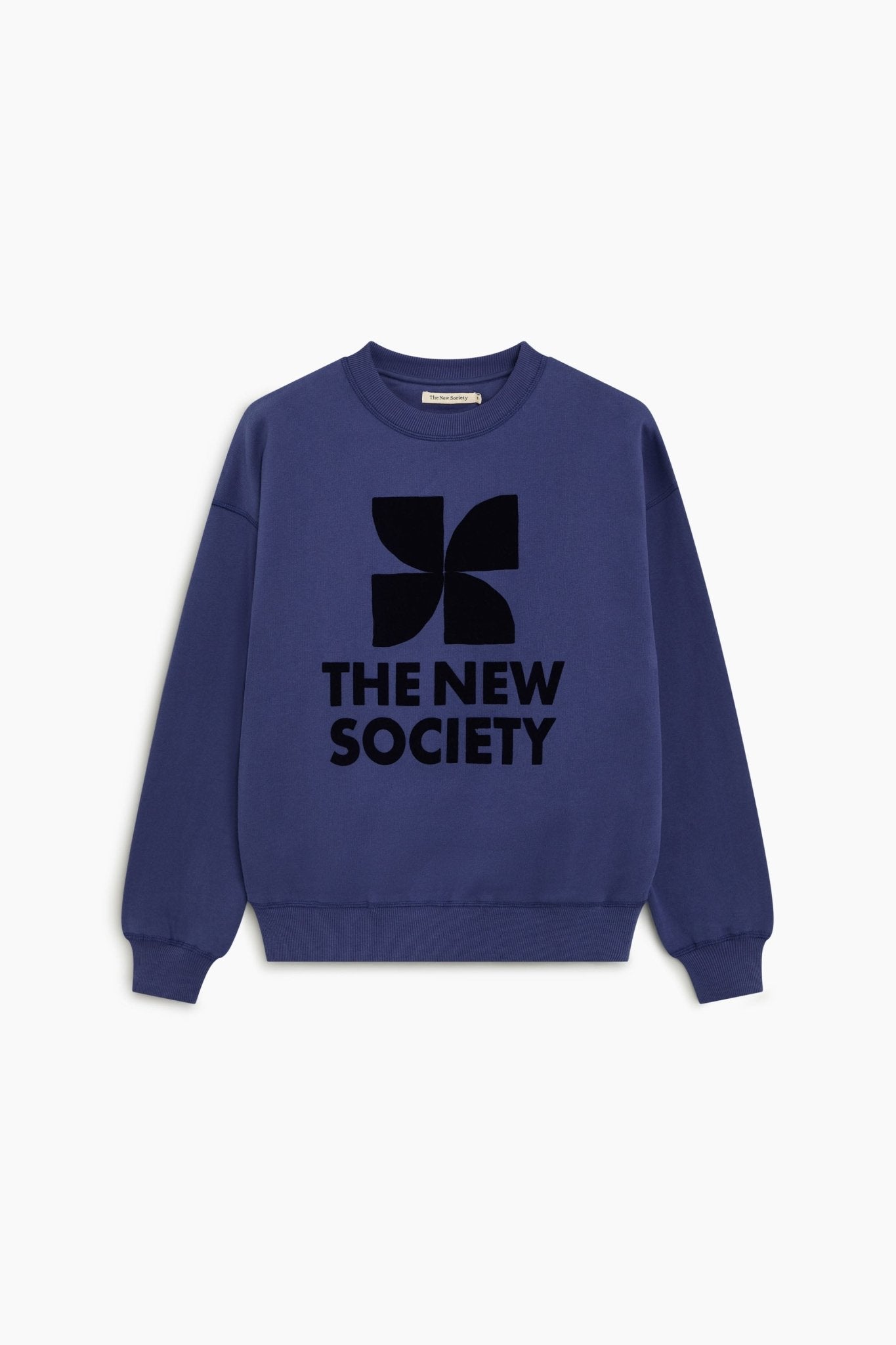 The New Society TNS Logo felpa cotone blue depths donna