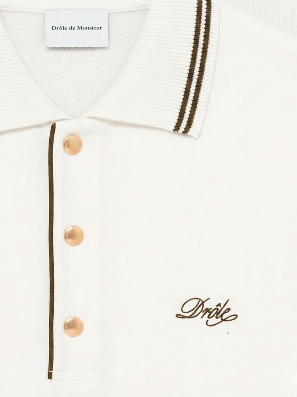 Drôle de Monsieur L-PL132 polo beige uomo