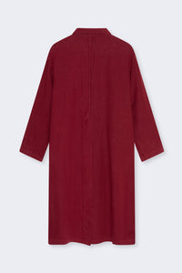 The New Society Melissa trench donna lino rosso vino