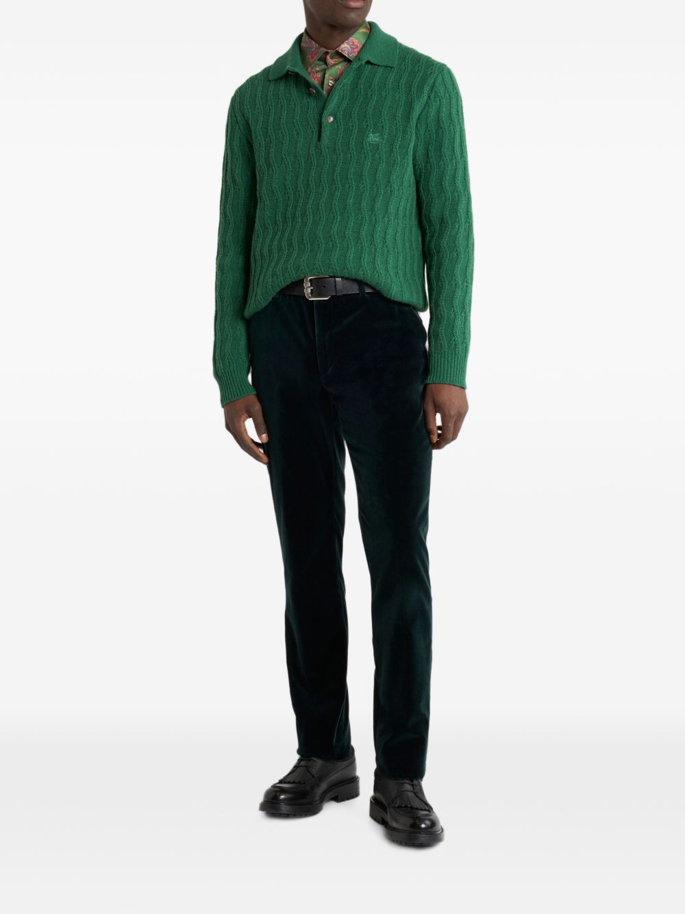 Etro MRKF0028AU12PV0456VERDONE Polo Uomo Verde