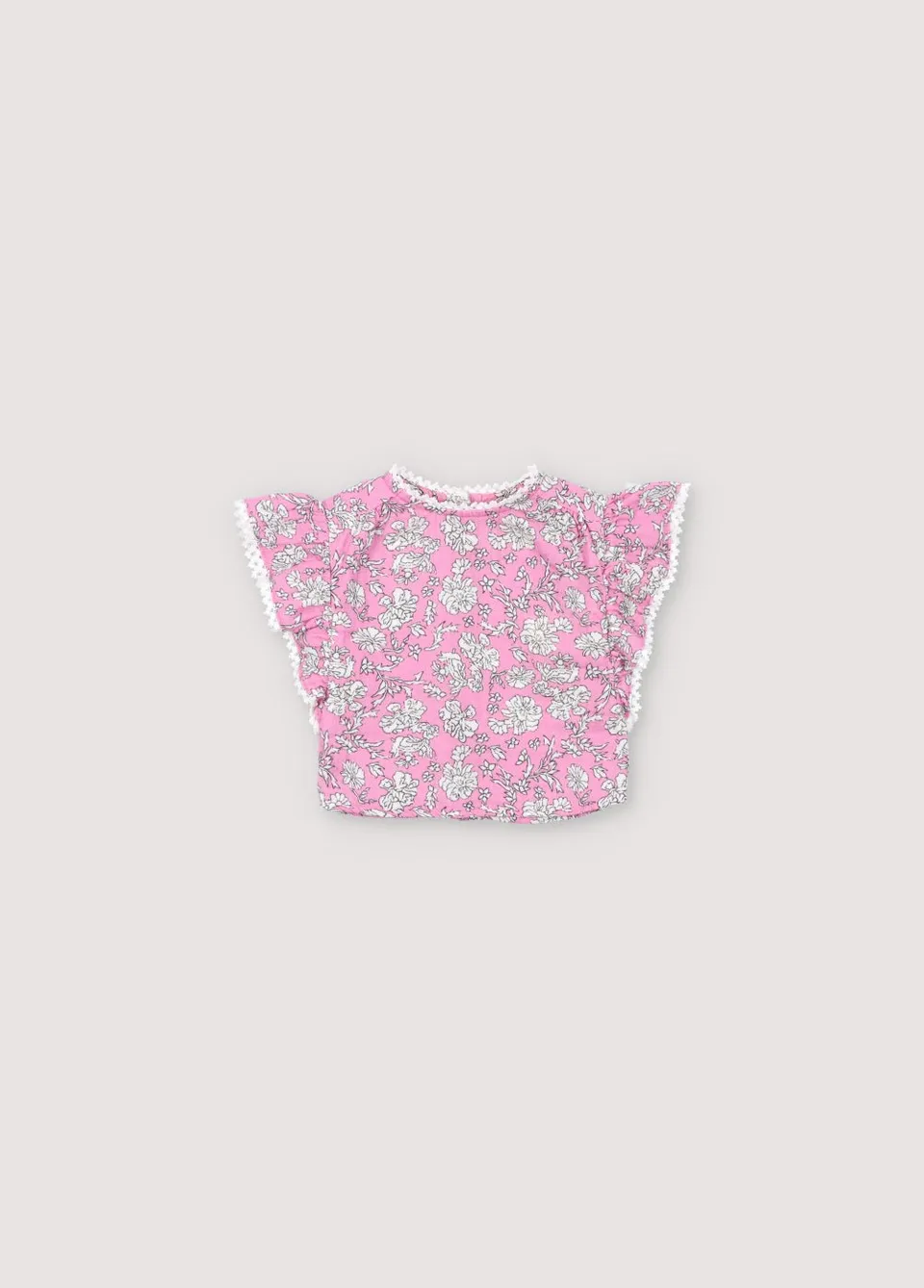 The New Society Melina Baby Blouse Hibiscus cotone 6 mesi