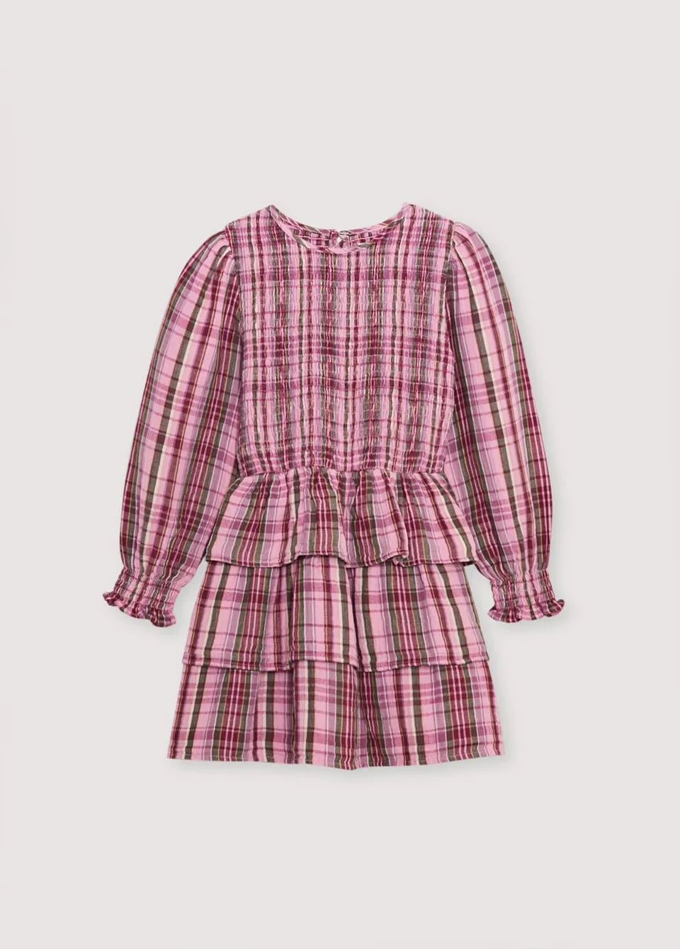 The New Society Adriana abito bambina 6 anni quadri