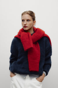 The New Society Cozy maglione mohair Black Iris