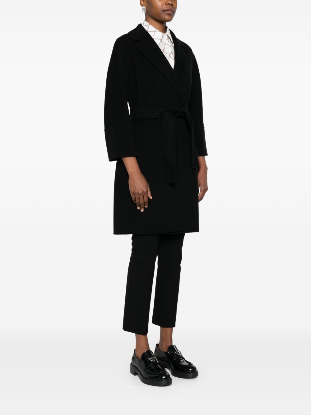 Max Mara 2529016071600 cappotto nero lana vergine
