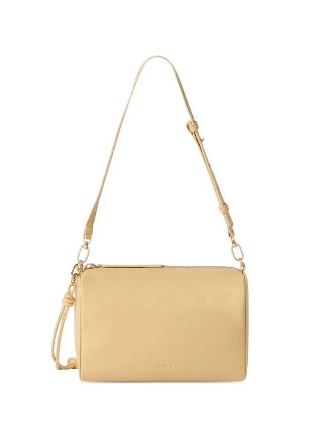 Furla WE00922 borsa a mano gialla pelle