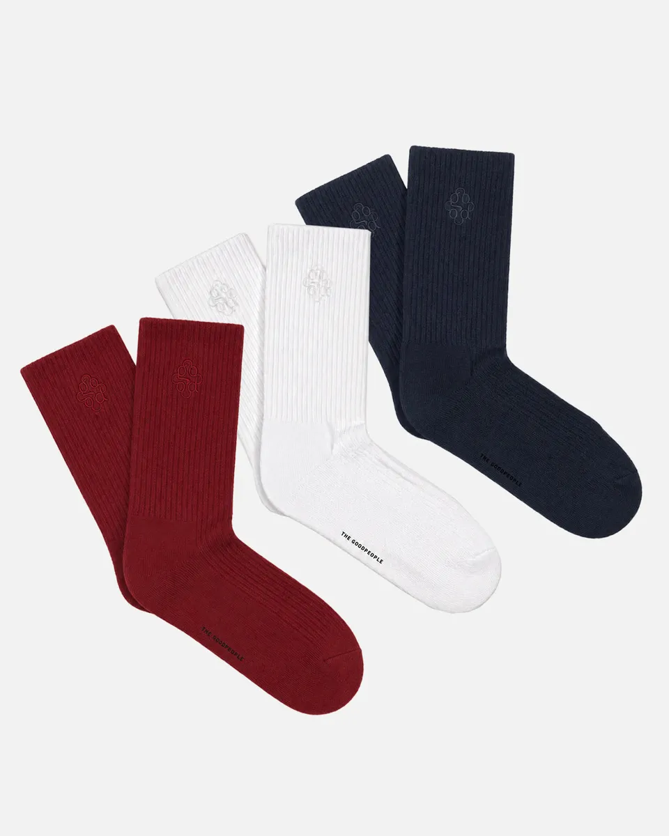 Goodpeople Signature Socks Classic calzini 3 paia cotone