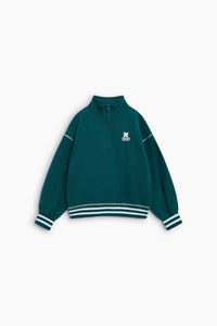 The New Society Whisper polo bambino Dark Sea cotone