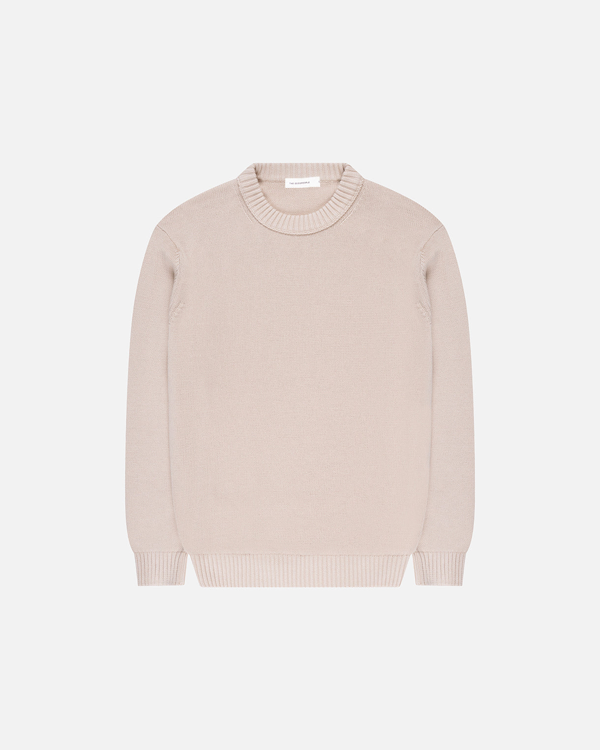 Goodpeople Kid Round Neck maglione cotone bianco sporco