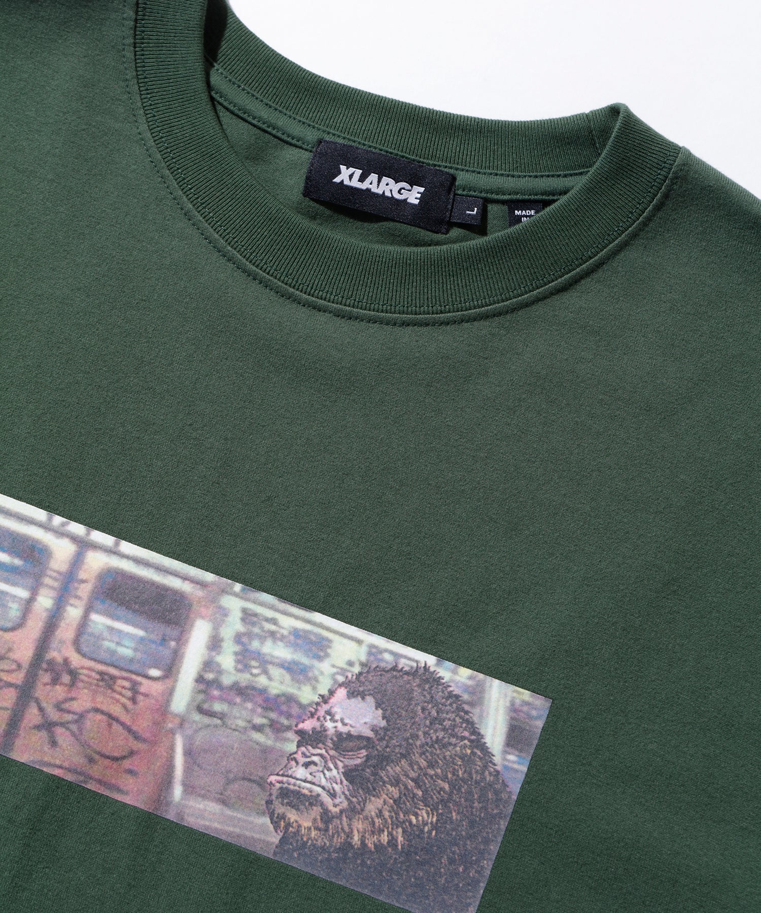 X-Large Subway maglietta verde cotone maniche corte