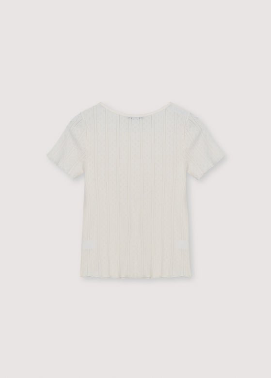The New Society Romero Teen Tee Pure Cloud maglietta 12 anni bianca