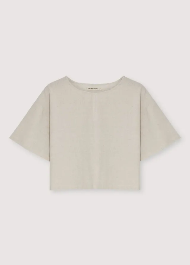 The New Society Melissa blusa lino sand vigore donna
