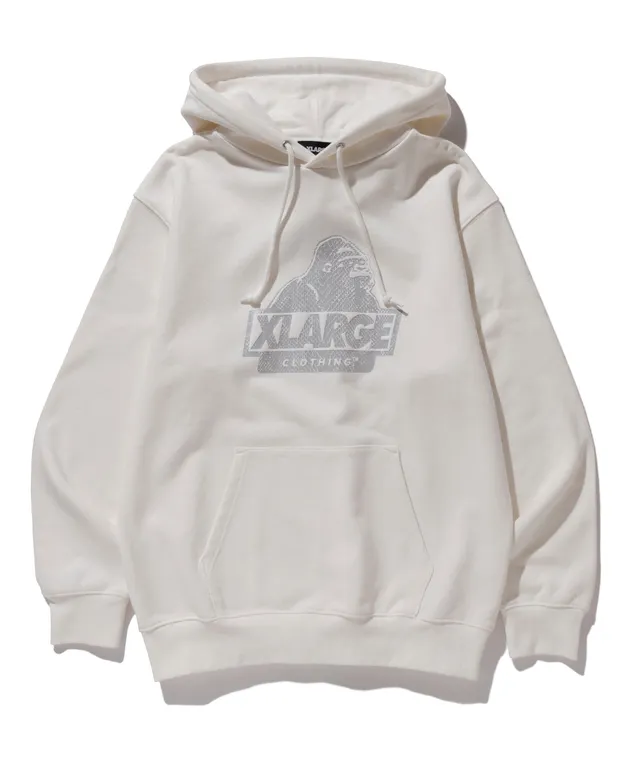 X-Large Python Slanted OG felpa cappuccio bianca S