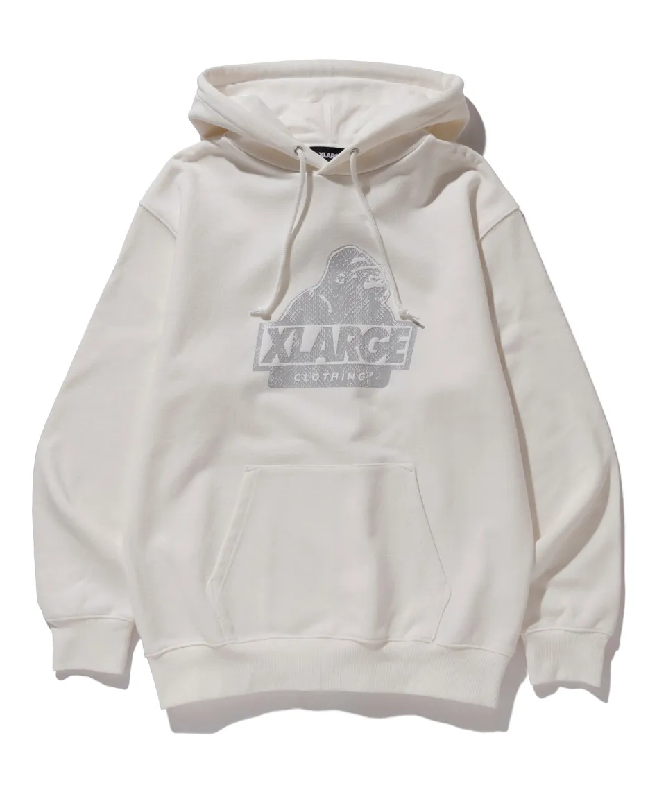 X-Large Python Slanted OG felpa cappuccio bianca S