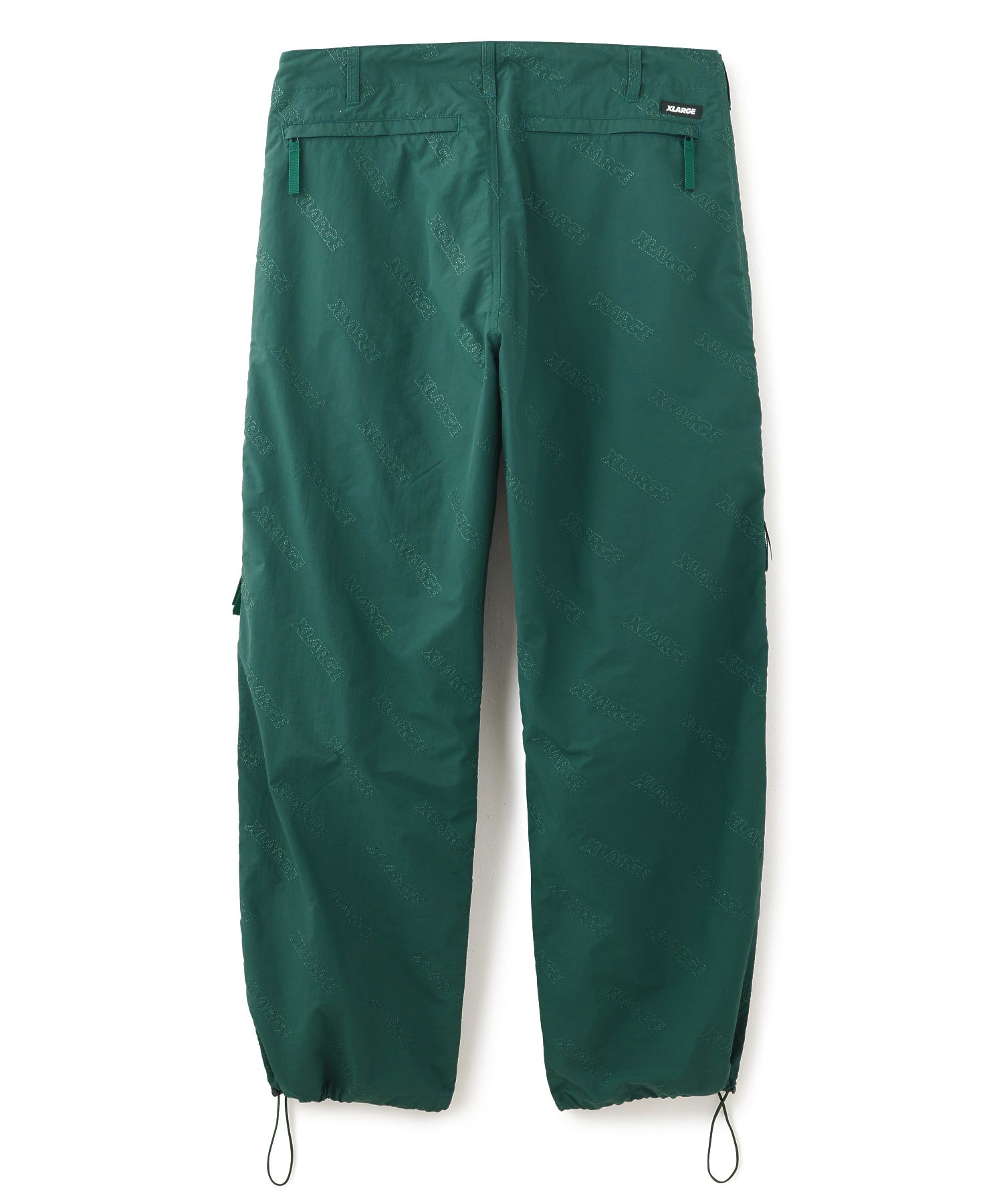 X-Large Allover Logo Pattern pantaloni nylon foderati
