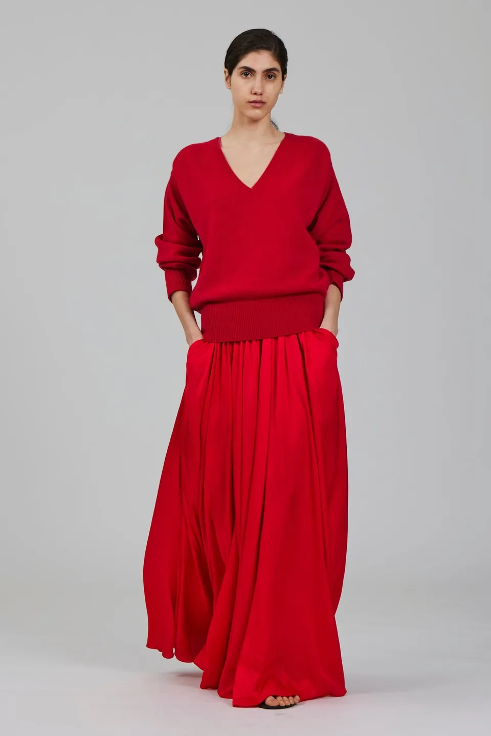 Sa Su Phi Lavinia maglione scollo V cashmere nero