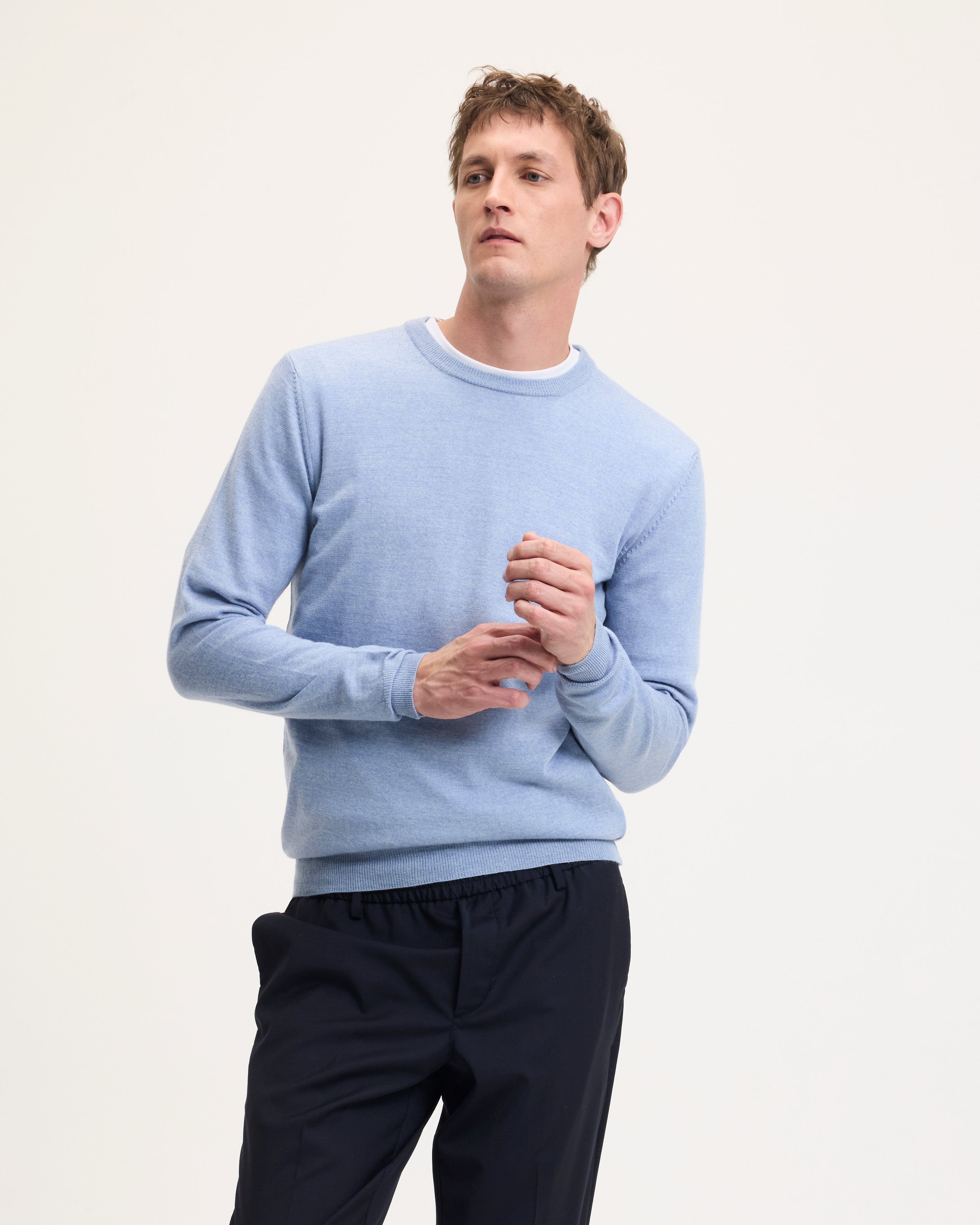 GOODPEOPLE Essential Merino maglione lana 2 pezzi